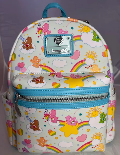 NWT Loungefly Care Bears Mini Backpack 40th Anniversary