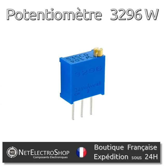 Lot De 10 Résistances Variables Professionnelles 1 MΩ - Ajustable Vertical - Neuf