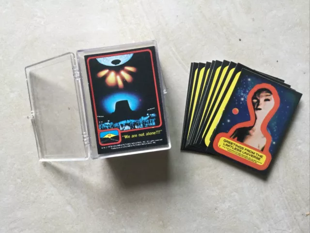 Topps Close Encounters of 3rd Kind set of 66 Trading Cards + 11 Stickers - 1978