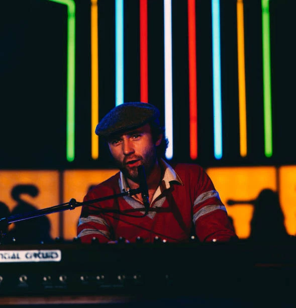 PHIL COLLINS, BRITISH drummer, singer and actor, performing in 1981 OLD