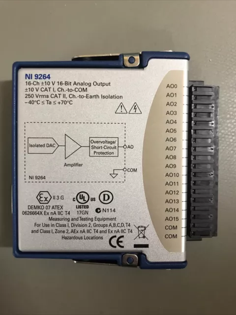 National Instruments NI 9264 16-Channel 10V 16-Bit Analog Output Module C-Series