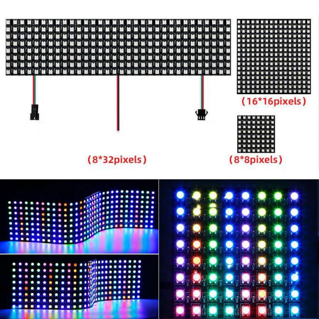 DC 5V WS2812B 45 LED Pixel Ring Bianco Modulo LED indirizzabile WS2812 IC RGB Colore intero Rotondo LED Cerchio