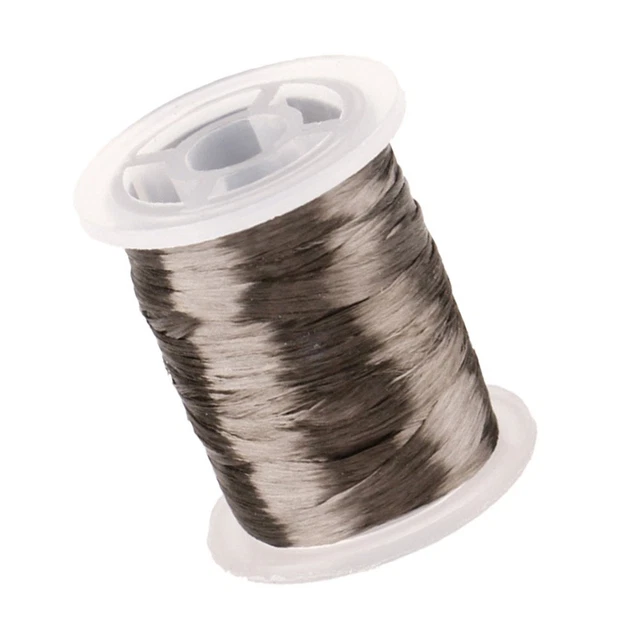 50M-55 Yards Canne Guide Emballage Fil, 450D Métallique Bricolage Pêche