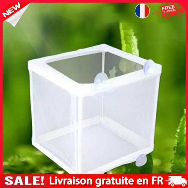 FR- Aquarium Guppy Breeding Gauze Trap Box Tank Fish Baby Isolator Incubator Bre