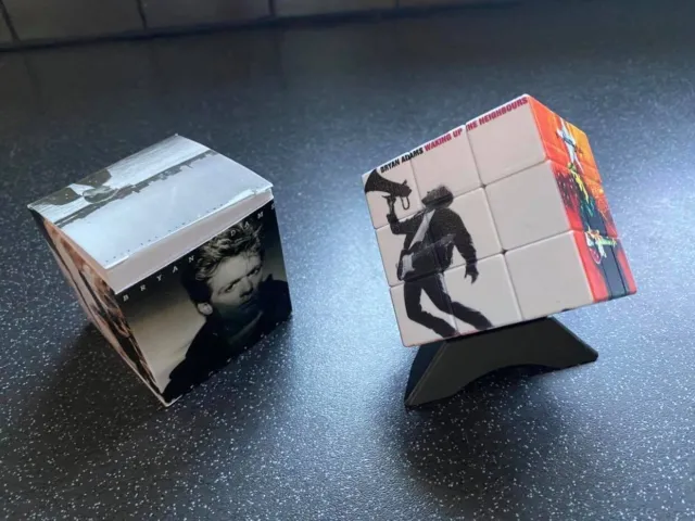 Bryan Adams Rubik's Cube, Präsentationsbox und Vitrine... Geschenkidee? 3D2