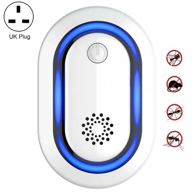 1 Pack Ultrasonic Pest Control Repeller UK Plug-in Reject Rat Mouse Mice Spider