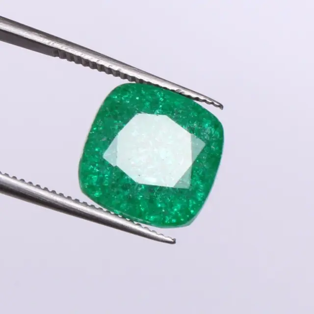 Natural Green Emerald Colombian 8.10 Carat Unheated Loose Certified Gemstone