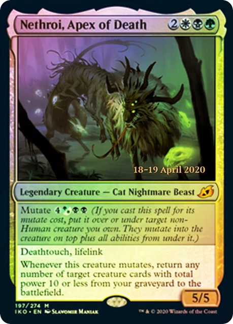 Nethroi, Apex of Death 1x FOIL IKO MTG Ikoria Mythic MINT white black green