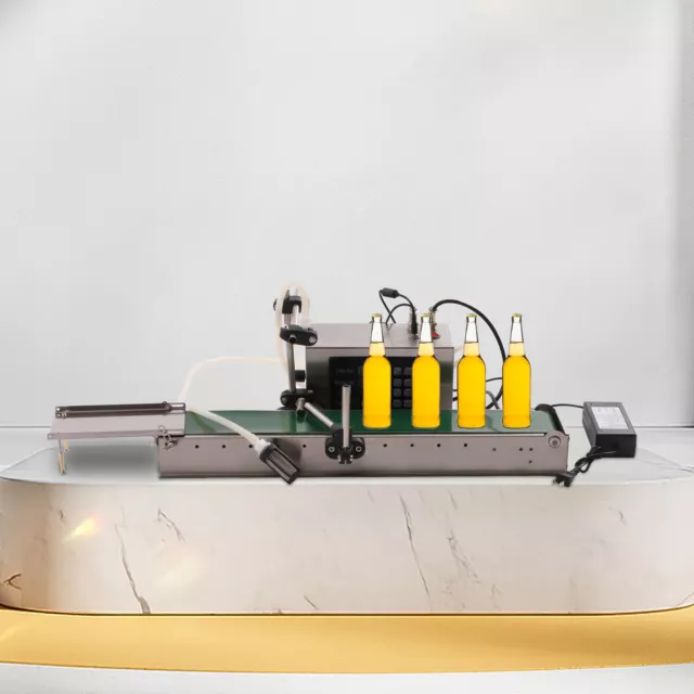 Automatic Conveyor Belt Single Head Liquid Filling Machine Cans Bottles Filler