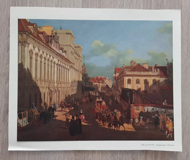 Kunsdruck Gemelde Bernardo Bellotto Honigstraße in Warschau