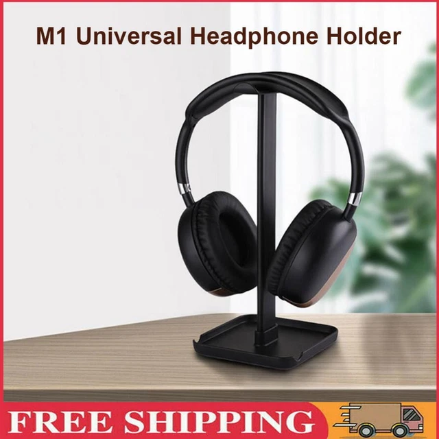 M1 Headphone Holder Hanger Earphone Desktop Display Stand Bracket (Black)