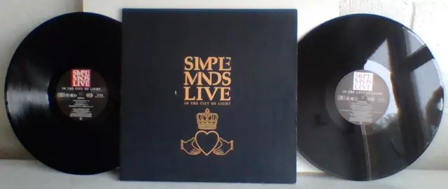 Simple Minds 'Live In The City Of Light' Vinyl Lp. Double Album. Exc. Cond.