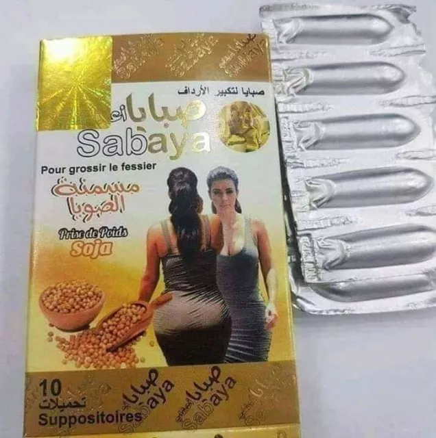 Suppositoires originaux Sabaya pour l'augmentation des fesses