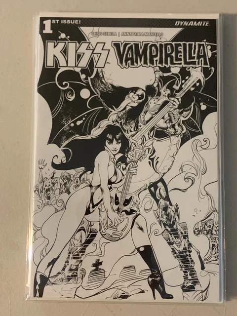 Kiss Vampirella #1 Nm 1:10 Sketch Retailer Incentive Variant - Dynamite