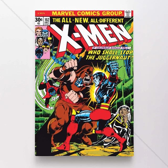 Uncanny X-Men Poster Canvas Vol 1 #102 Xmen Marvel Comic Book Art Print