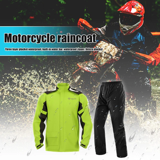 Holygloomy station wagon moto tuta antipioggia, impermeabile giacca antipioggia e pantaloni abito Kom
