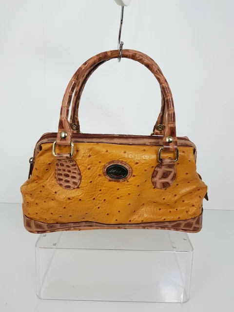 OSTRICH LEATHER SMALL Handbag Beautiful Mido Products Korea Cute