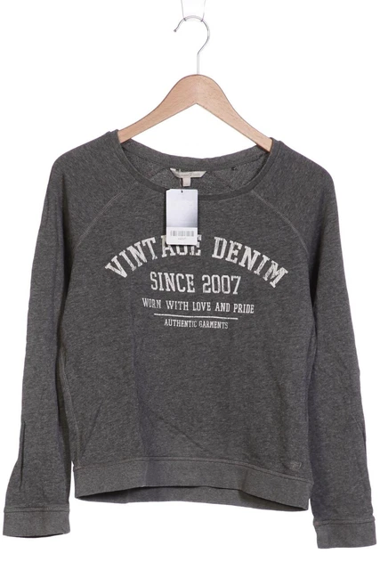 Felpa denim Tom Tailor donna felpa con cappuccio maglione pullover taglia EU 36... #zai2vf1