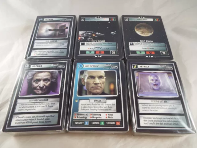 Star Trek Ccg Black Border Bb94 Premiere Limited Complete Set, 363 Cards