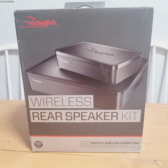 ROCKETFISH RFWHTIBA RECEIVER Universal Wireless Rear Speaker Kit NEW