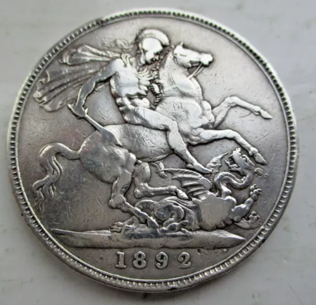 Queen Victoria Jubilee Sterling Silver Crown Coin 1892