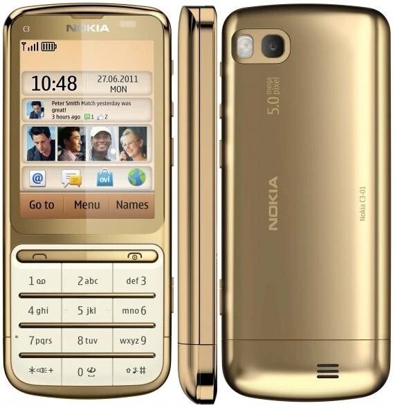 Nokia C3-00 Cellulare Originale Sbloccato - 2MP, FM, WiFi, Vari Colori - Foto 4