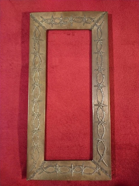 SUMTREE Lot de 4 mini cadres photo décoratifs en verre doré à suspendre (5,1 x 7,6 cm