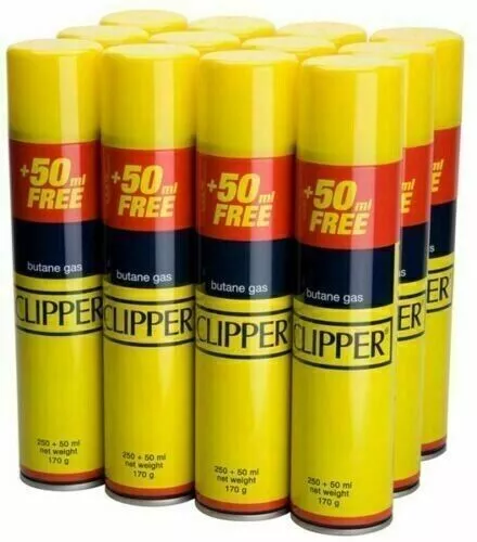 Clipper Universal Butane Gas Lighter Refill Fluid, High Quality, 300ml Canister