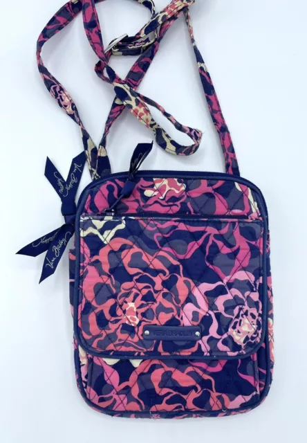 Vera Bradley MINI HIPSTER Crossbody KATALINA PINK Shoulder Bag Purse Organizer