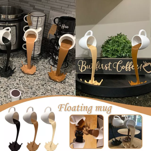 Tazza da caffè a versamento galleggiante scultura decorazione cucina versamento Ma-H7