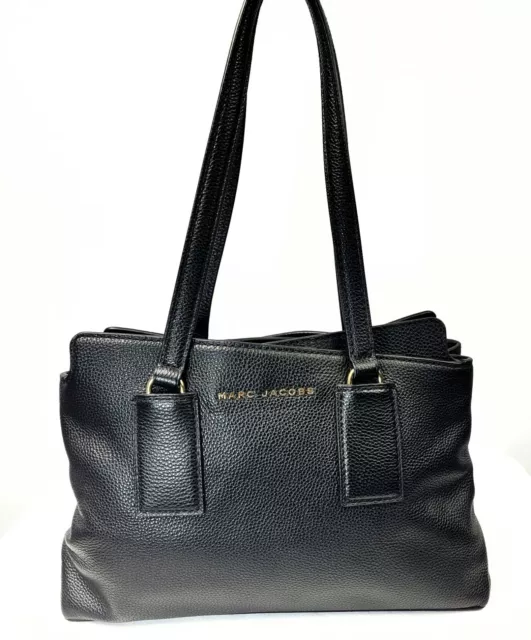 Marc Jacobs Textured Leather Satchel, NWT, Black, Large