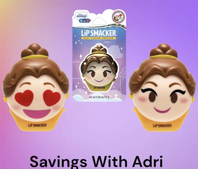 Lip Smacker Disney Beauty And The Beast Belle Emoji Flavored Lip Balm 0.26 oz