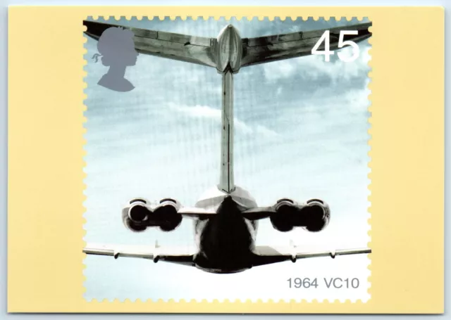 PHQ 241 d Airliners 1964 VC 10 Royal Mail Stamp Card 2002