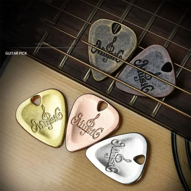 Sparkling Guitar Pick Metal Guitar Pick Replacement Plectrum Ukulele Picks