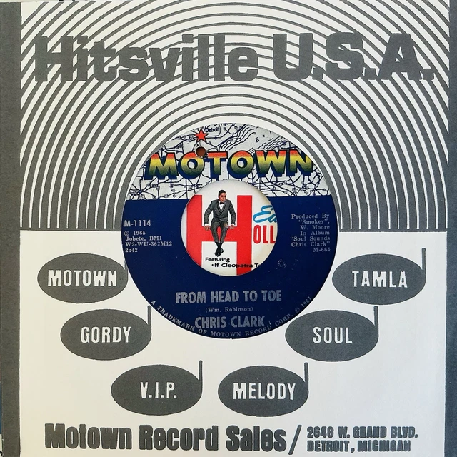 CHRIS CLARK FROM Head To Toe Tamla Motown TMG 624 Soul