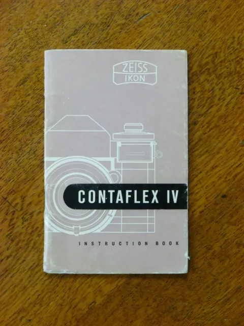 Original Zeiss Ikon Contaflex IV Instruction Booklet