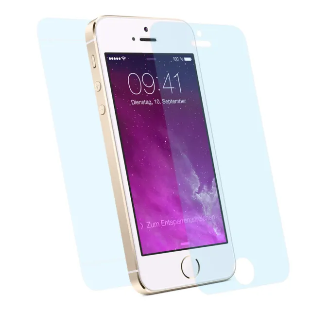 6x Matt Schutz Folie iPhone 5 5S SE Anti Reflex Entspiegelt Display Protector