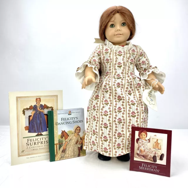 1991 Pleasant Company Felicity American Girl Doll & Books Surprise Dancing Shoes