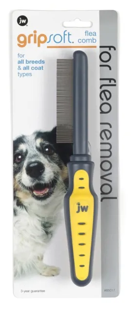 PetMate JW Pet GripSoft Flea Comb for Dogs