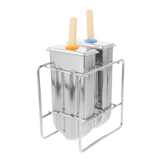 1 pieza Fabricante de paletas Moldes de hielo Moldes de acero inoxidable Paletas