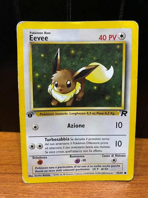 thumbnail image 2 of Pokémon TCG Eevee 55/82 Team Rocket Unlimited – Uncommon LP-NM 2 of 4