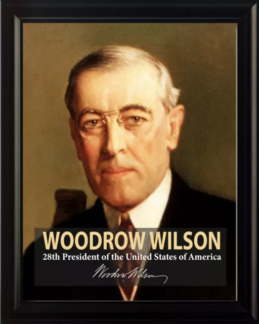Woodrow Wilson 28th President Poster Picture or Framed Wall Art