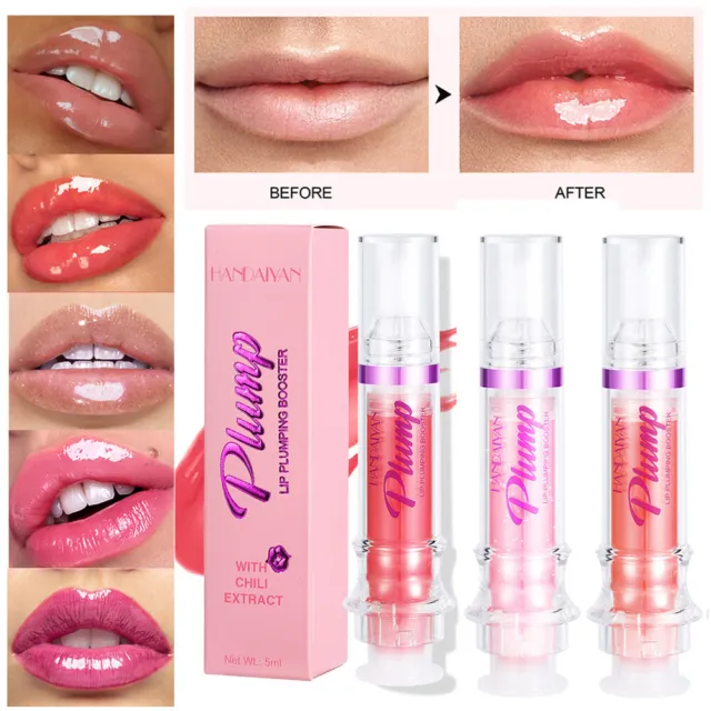 Volumising Lip Gloss Lips Plumper Long Lasting Moisturizer Lip Oil Glass