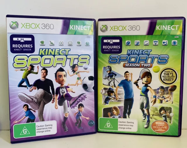 Microsoft XBox 360 Kinect Sports Season Two/Kinect Adventures- 2