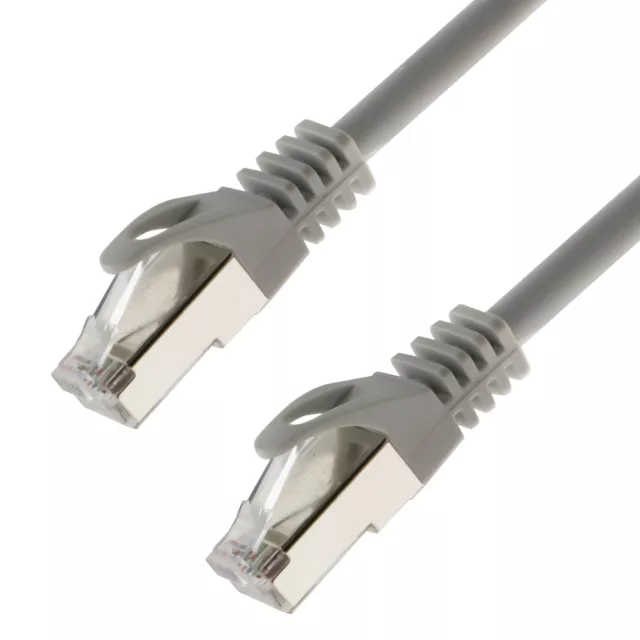 Netzwerkkabel S/FTP PIMF Cat. 7 3,00 Meter grau Patchkabel Gigabit Ethernet