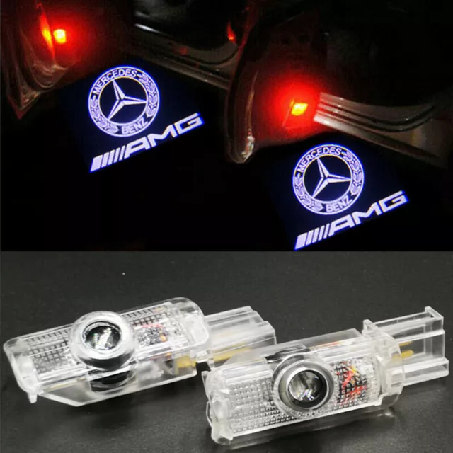 LED door step courtesy laser projector lights For MB ML350 W164 2006-2011