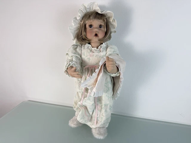 Porcelaine 45 Cm Poupée D'artiste En Porcelaine Inge Tenbusch - 45 Cm, Occasion En Excellent état Ponceuse Excentrique Bosch