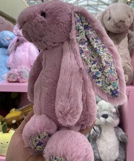 JELLYCAT AMUSEABLES BLOSSOM Tulip Pink Rabbit Doll Brand New with Label ...