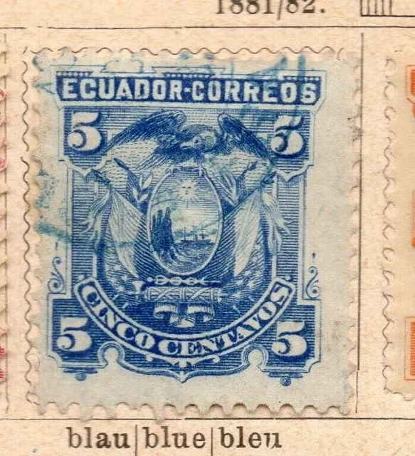 Ecuador 1881-82 Early Issue Fine Used 5c. NW-238882