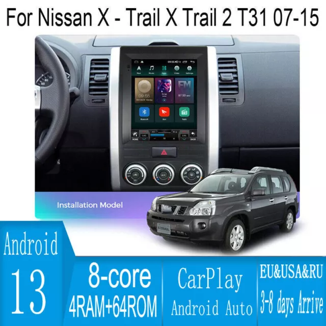 12.1" Android Navigation Car GPS Stereo Tesla Style For Nissan X-Trail 2007~2015